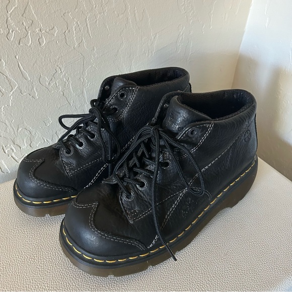 SOLD - Dr Martens Vintage Platform Daisy Oxford Shoes Y2k Leather 12283 - Picture 11 of 12